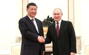 Russia and China have "similar goals," Xi tells Putin