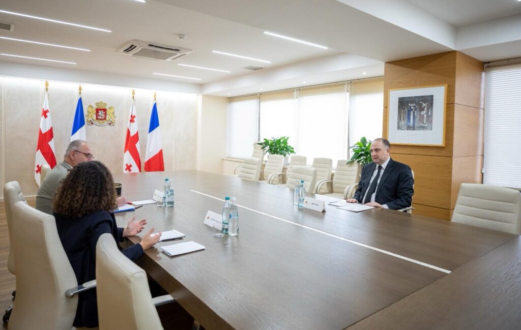 საქართველოს თავდაცვის მინისტრმა საფრანგეთის ელჩს უმასპინძლა