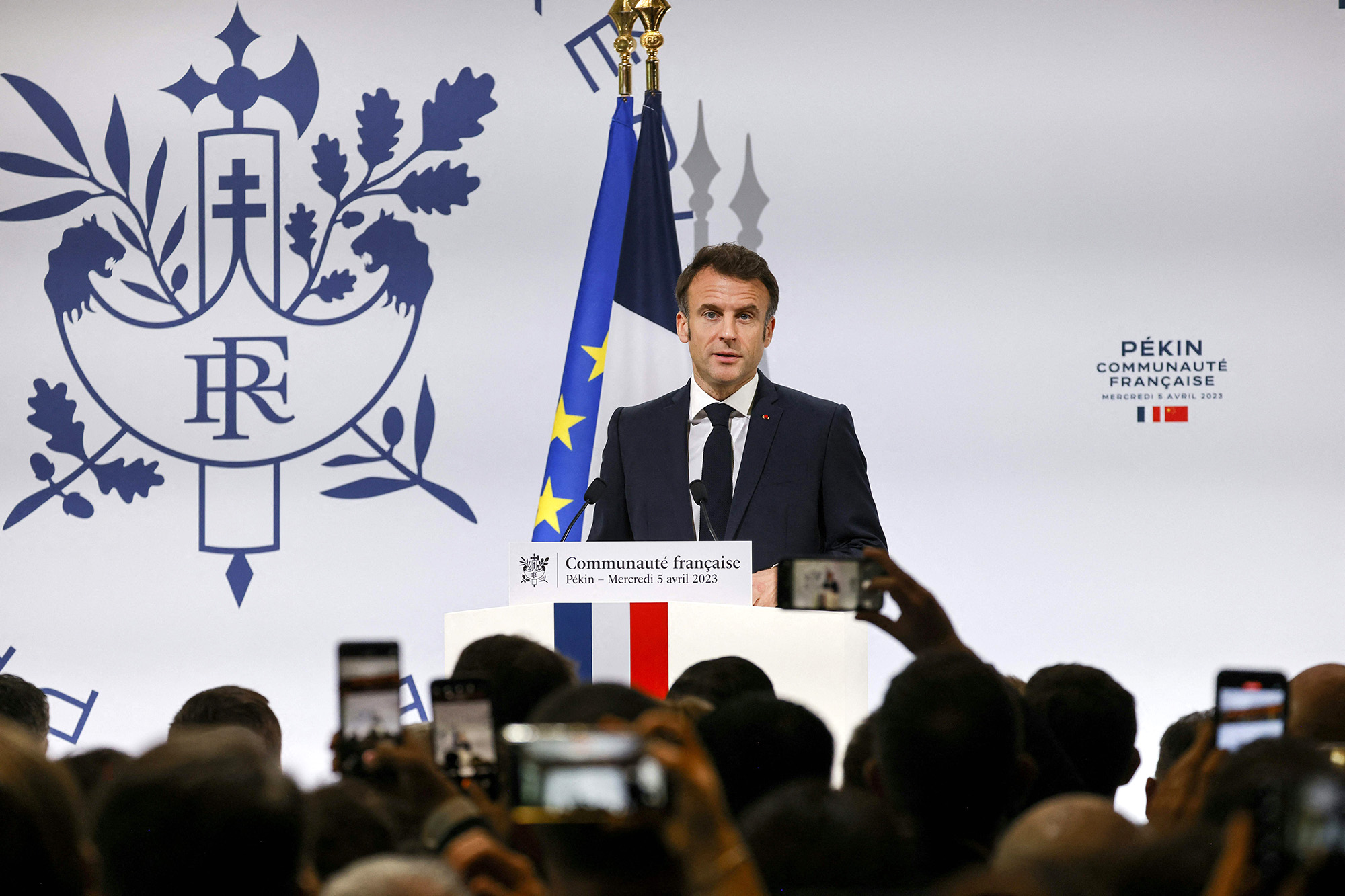 Anyone supporting Russia in Ukraine conflict is an ‘accomplice’, warns Macron
