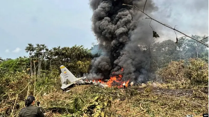 В Колумбии разбился самолёт – на борту находились более 100 военных