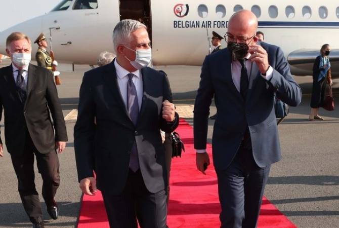 ევროპული საბჭოს პრეზიდენტი შარლ მიშელი სომხეთში ჩავიდა