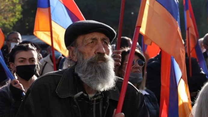 ერევანში დაუმორჩილებლობის აქცია მიმდინარეობს