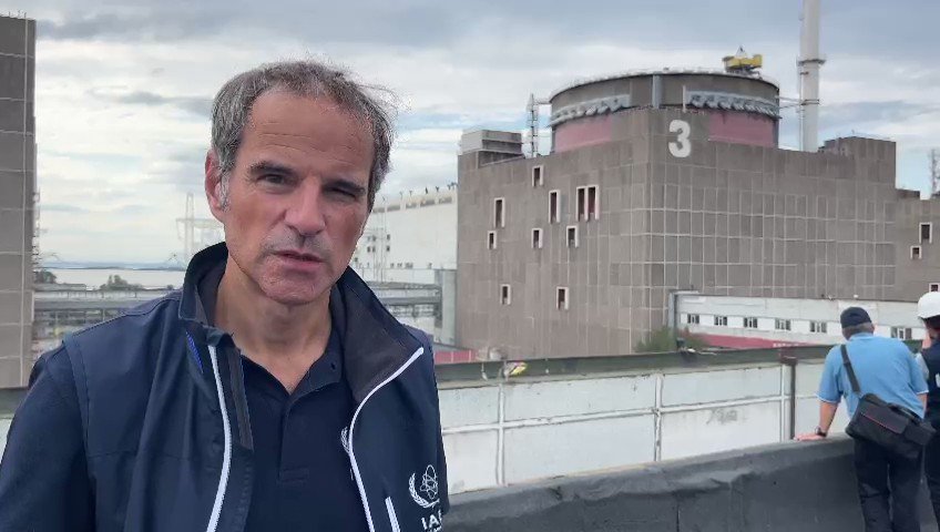რაფაელ გროსი ზაპოროჟიეს ატომურ ელექტროსადგურს მოინახულებს