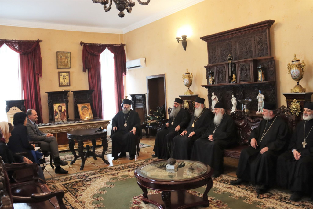 EU ambassador to Georgia meets Priests at Georgian Orthodox Patriarchate