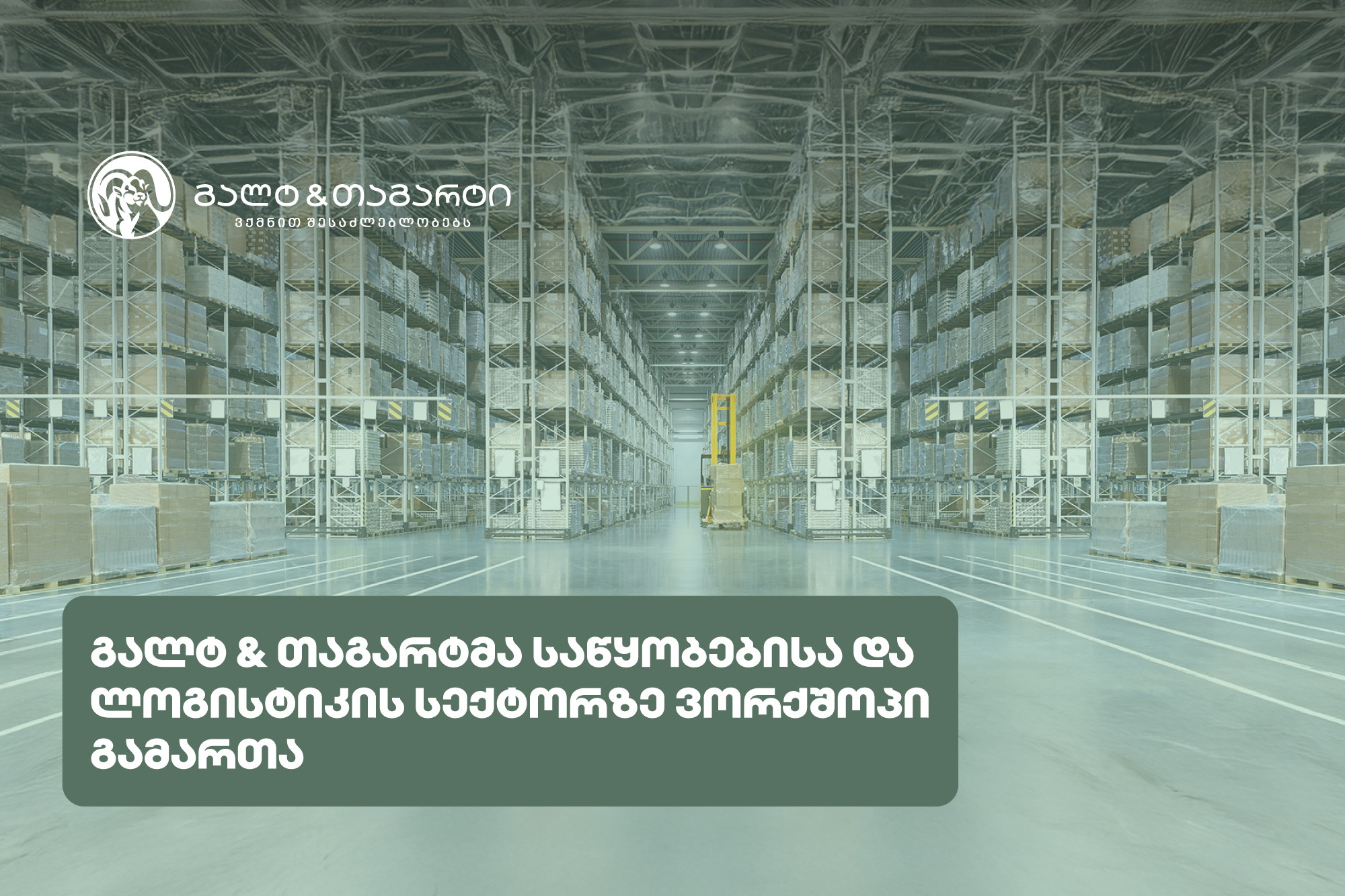 გალტ & თაგარტმა საწყობებისა და ლოგისტიკის სექტორზე ვორქშოპი გამართა
