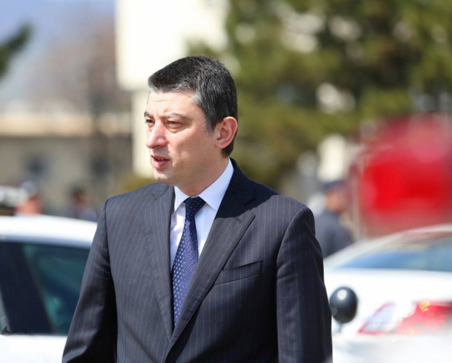 გიორგი გახარია რუსთაველის გამზირზე იმყოფება