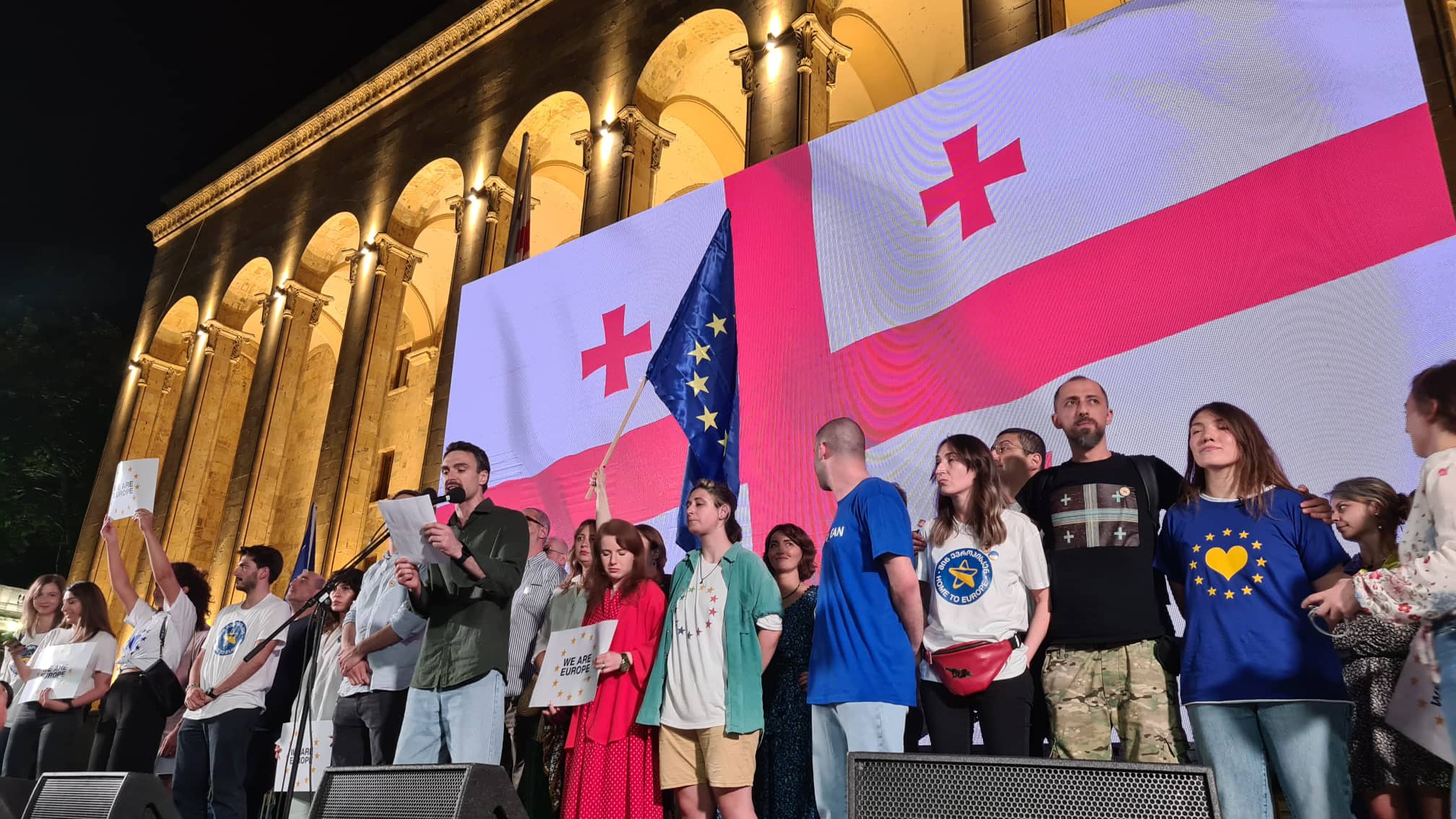 "24 ივნისს ისევ აქ შევიკრიბებით, თქვენ წინაშე წარდგება ახალი მოძრაობა, რომლის სათავეში იდგებით ხალხი"