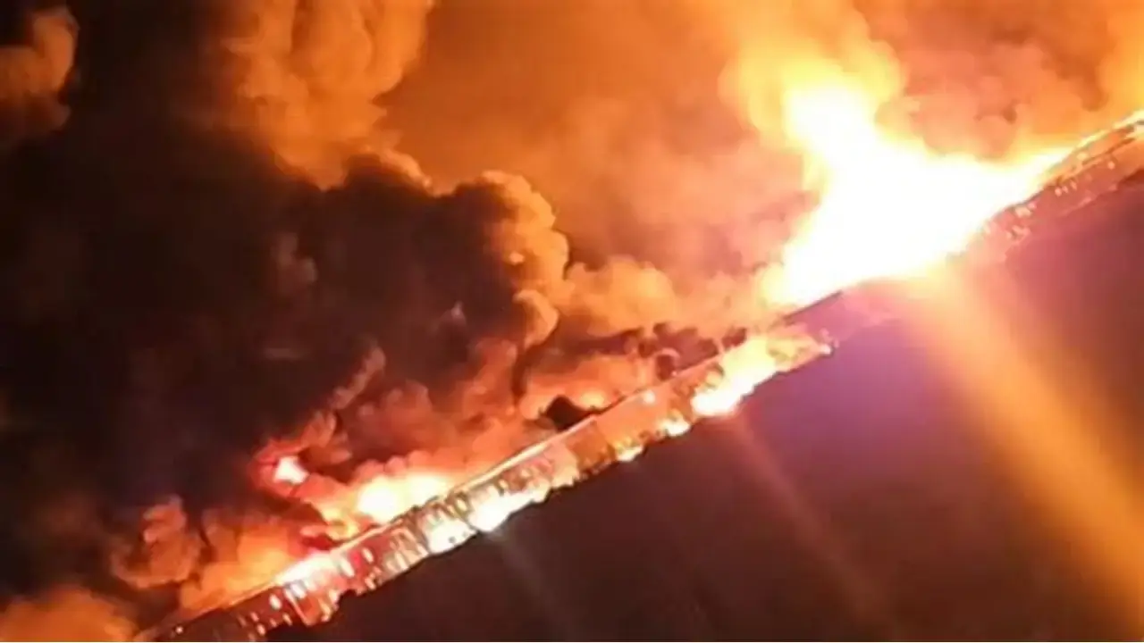 Пожар произошел на Краснодарском НПЗ из-за атаки БПЛА