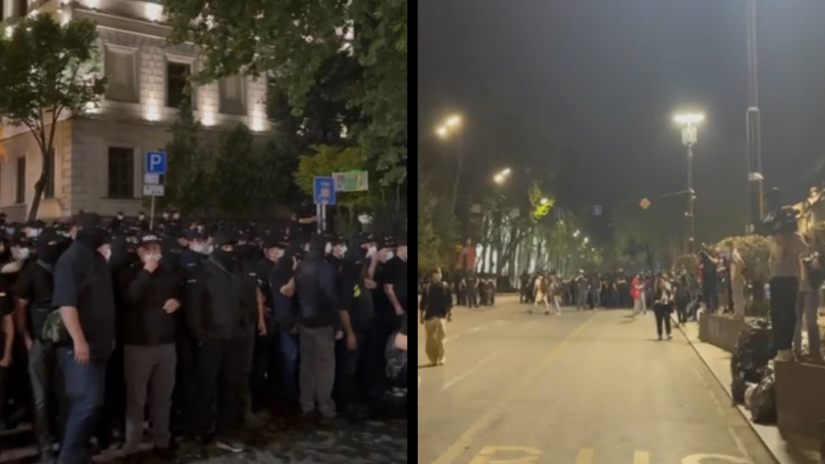 პარლამენტთან აქციის 2 მონაწილე დააკავეს