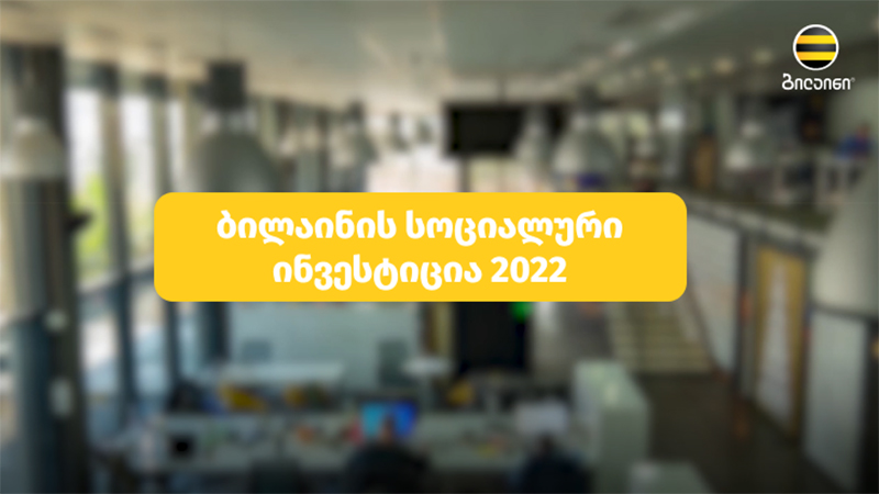 ბილაინმა 2022 წელს განხორციელებული სოციალური პროექტები შეაჯამა