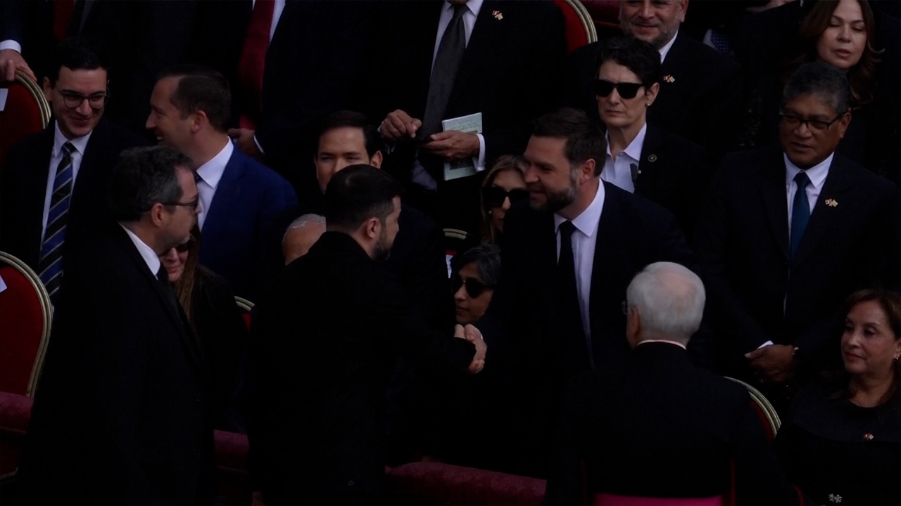 ვოლოდიმირ ზელენსკი რომში ჯეი დი ვენსს და მარკო რუბიოს შეხვდა