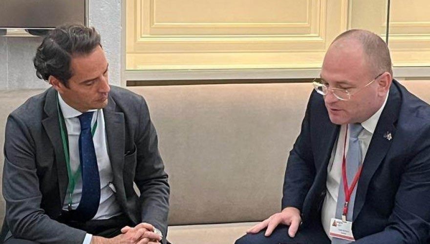 Georgian parliamentary delegation meets NATO's Colomina in Madrid
