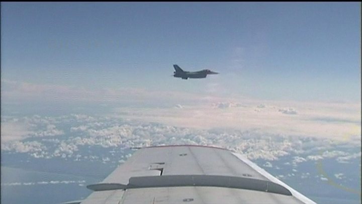 Russian fighter jets push NATO war plane away: TASS