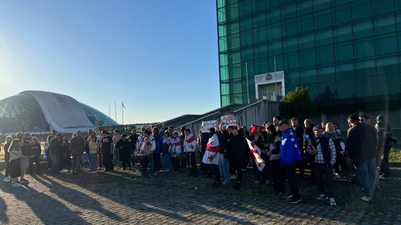 Протест против закона об иноагентах выразили в Гори
