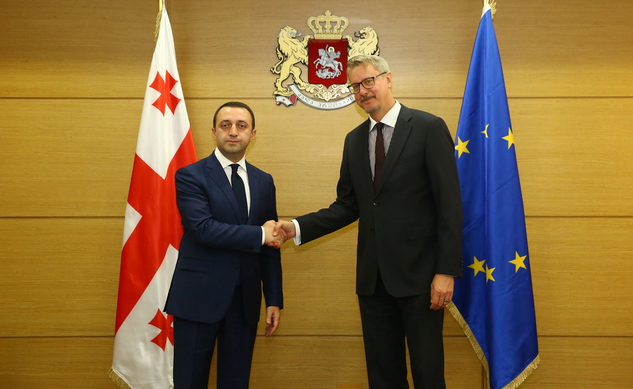 თავდაცვის მინისტრი ევროკავშირის ელჩს შეხვდა