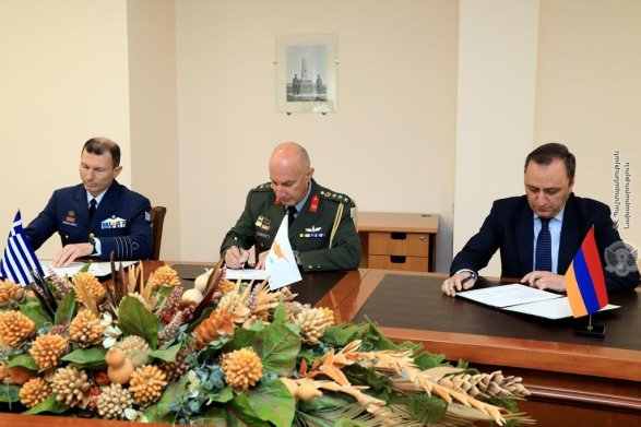 სომხეთი სამხედრო ურთიერთობებს საბერძნეთთან და კვიპროსთან ავითარებს