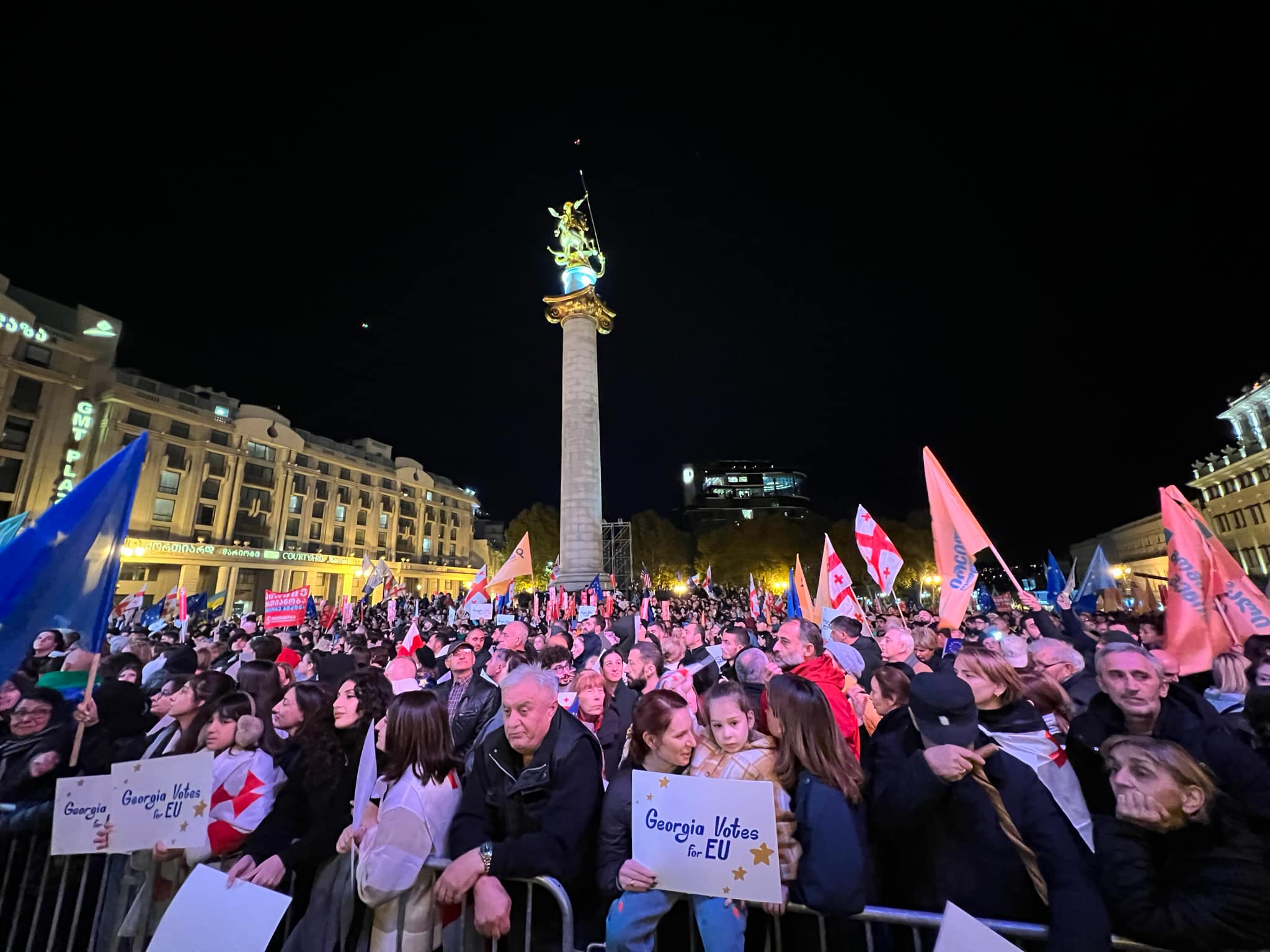 Акция «Грузия выбирает Евросоюз» завершилась в Тбилиси