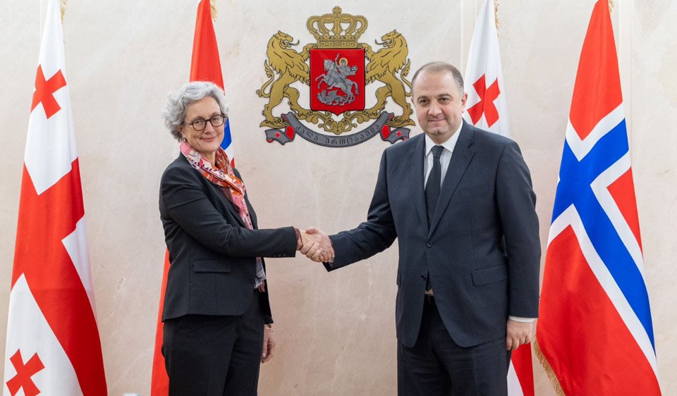 თავდაცვის მინისტრმა ნორვეგიის ელჩთან შეხვედრა გამართა