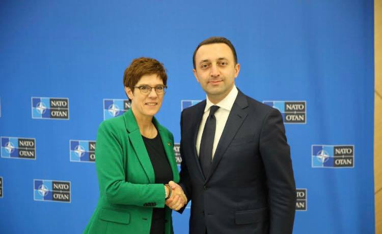 ღარიბაშვილი თავდაცვის სფეროში თანამშრომლობაზე გერმანელ კოლეგას ესაუბრა