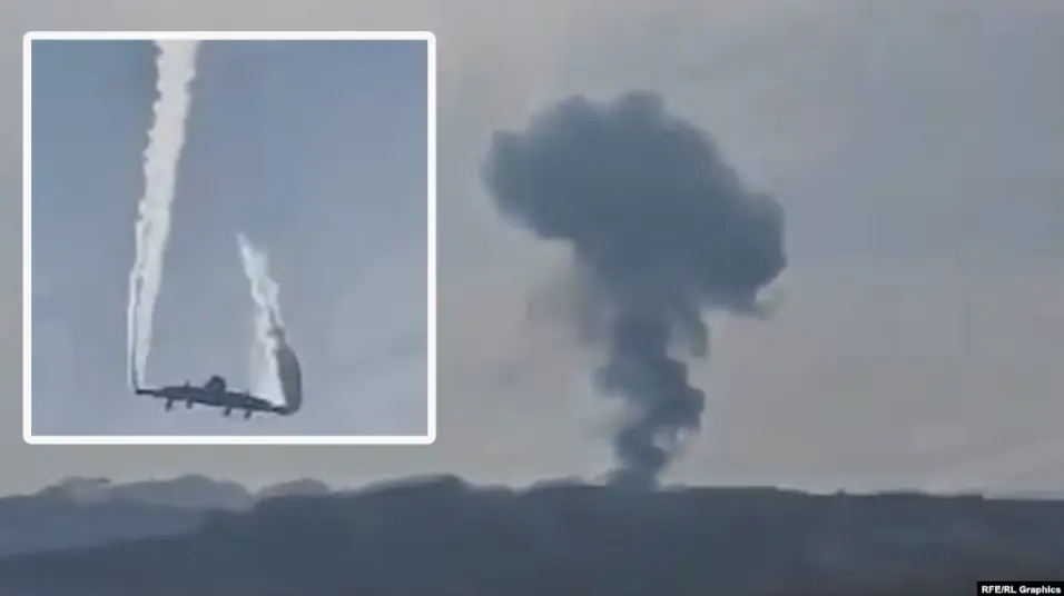 Турецкий военный самолёт упал на границе Азербайджана и Грузии