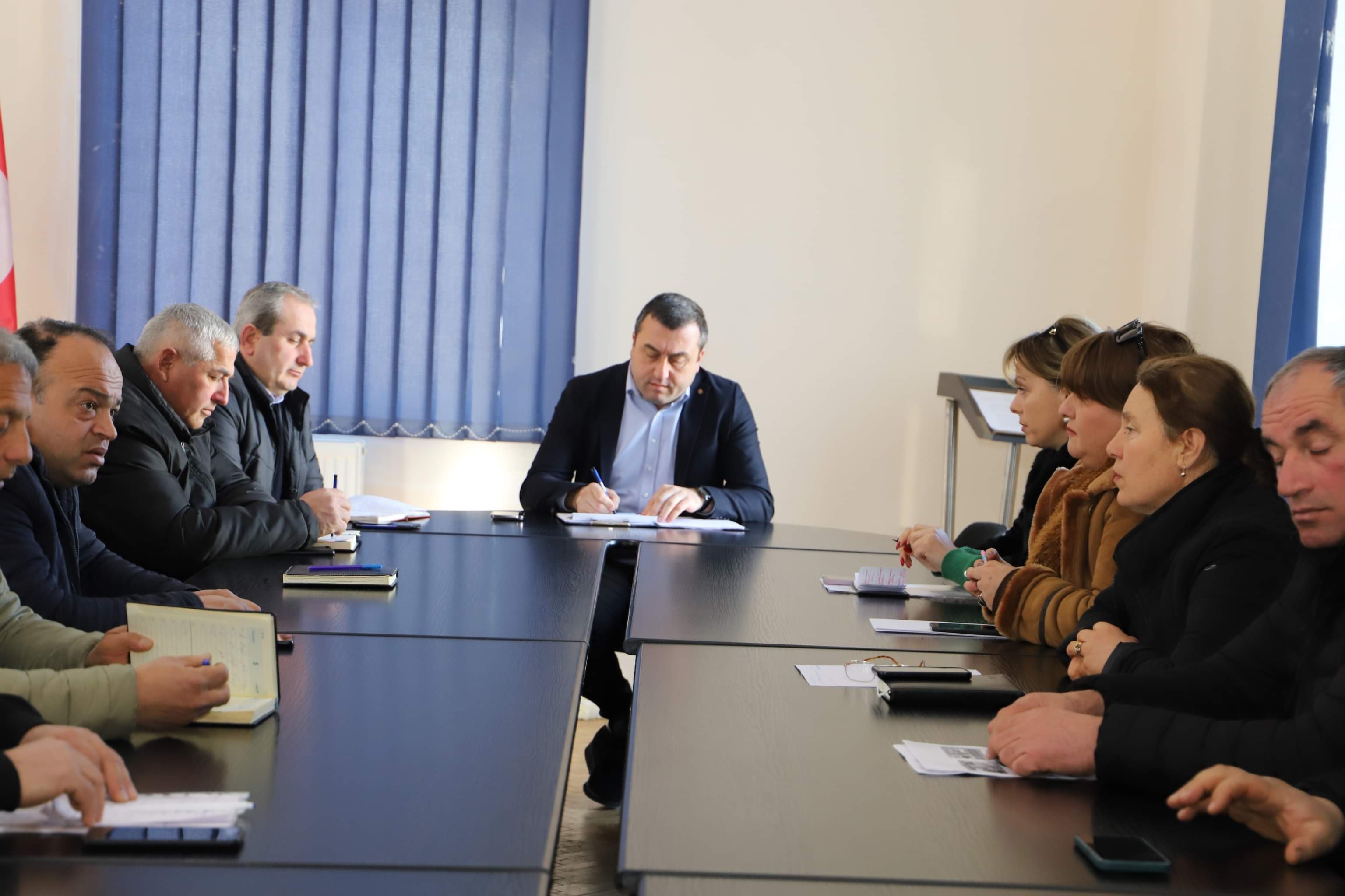 მარტვილში სტიქიასთან დაკავშირებით სამუშაო შეხვედრა გაიმართა