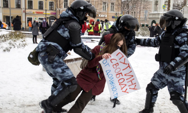 В МВД России одобрили применение спецсредств против митингующих