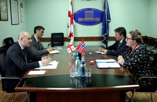 რუსლან აბაშიძე საქართველოში ნორვეგიის სამეფოს საგანგებო და სრულუფლებიან ელჩს შეხვდა