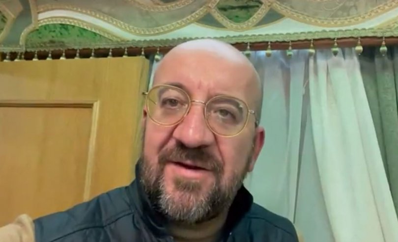 European Council president is in Kyiv to discuss further support for Ukraine
