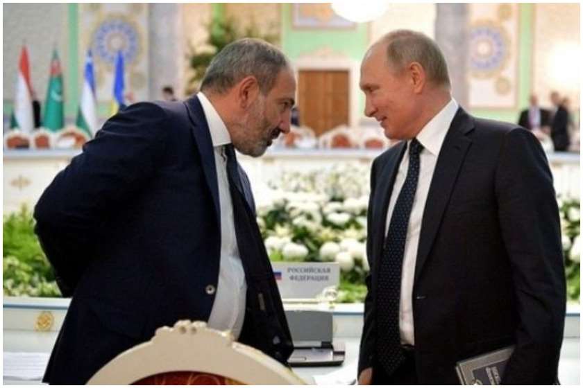 კრემლი: ფაშინიანმა და პუტინმა ყარაბაღის კონფლიქტი განიხილეს