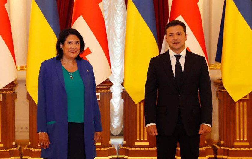 ზელენსკი ზურაბიშვილს მადლობას უხდის : "ჩვენ სანდო პარტნიორებით უფრო ძლიერები ვართ"