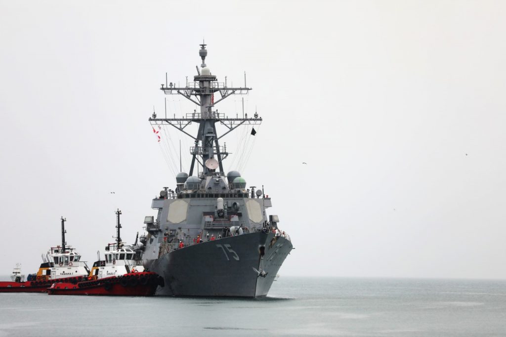 USS Donald Cook enters Batumi port